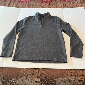 Van Heusen‎ Never Tuck 1/4 Zip Pullover. Grey mens small.